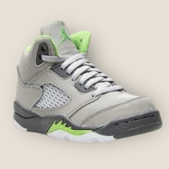 Kids Jordan 5 Retro “Green Bean” Sneakers – Size 1Y - Picture 1 of 8